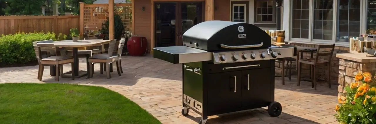 Juicy steak cooking over open flames on the grill